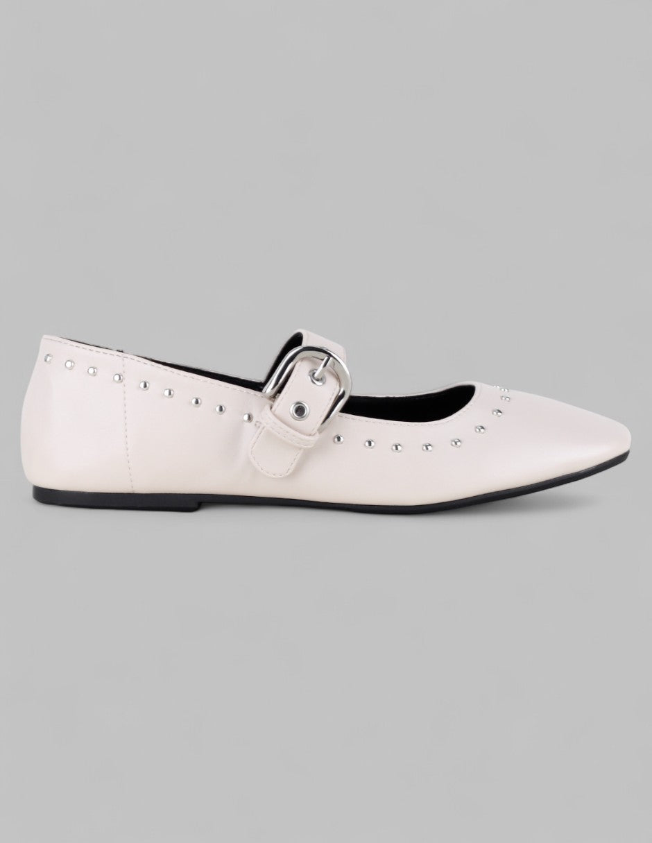 Mary jane Nature en Piel vegana – Beige