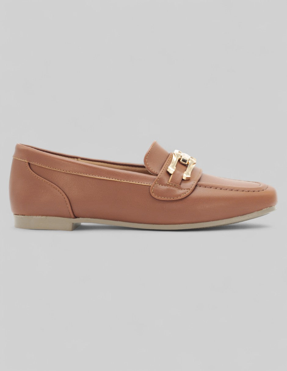 Mocasines Classy en Piel vegana – Café
