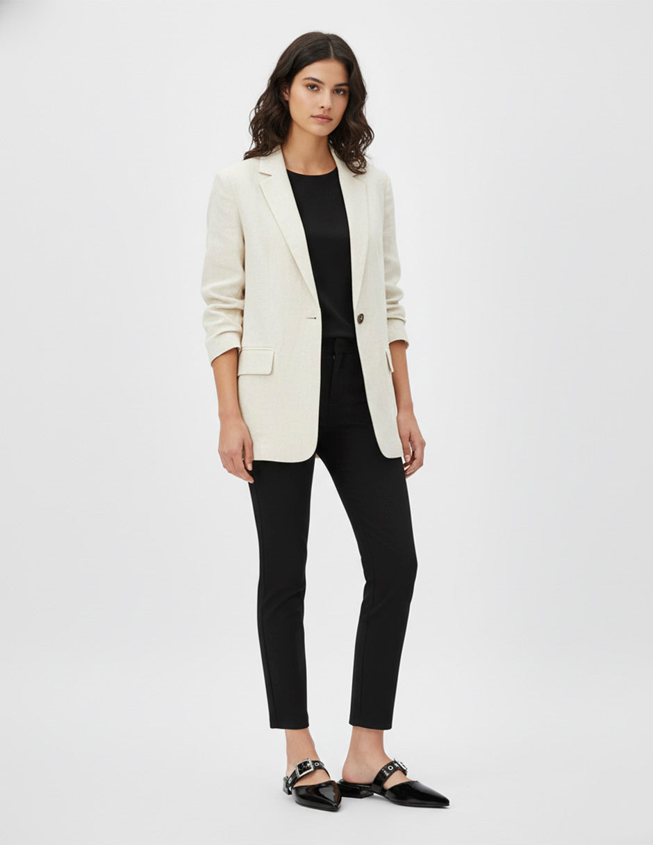 Flats puntales Onne en Charol – Negro