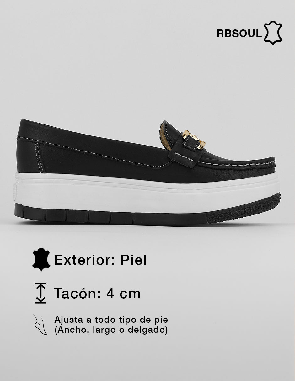 Mocasines Hand made en Piel – Negro