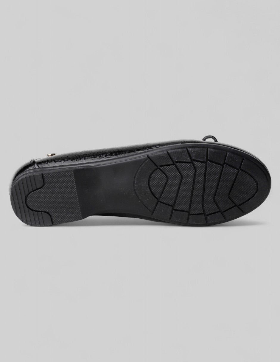 Flats clásicas Soft en Charol – Negro