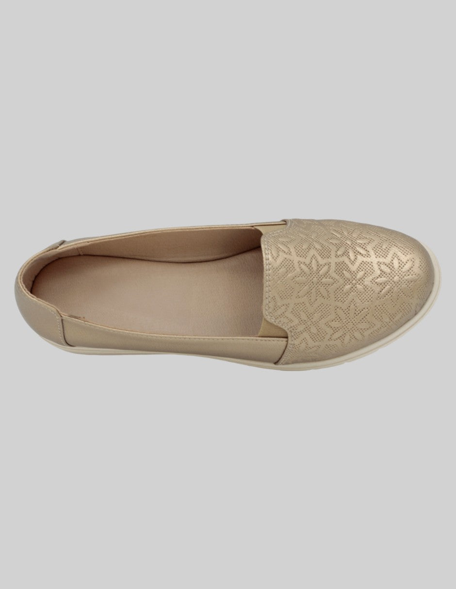 Mocasines Classy en Piel vegana – Dorado