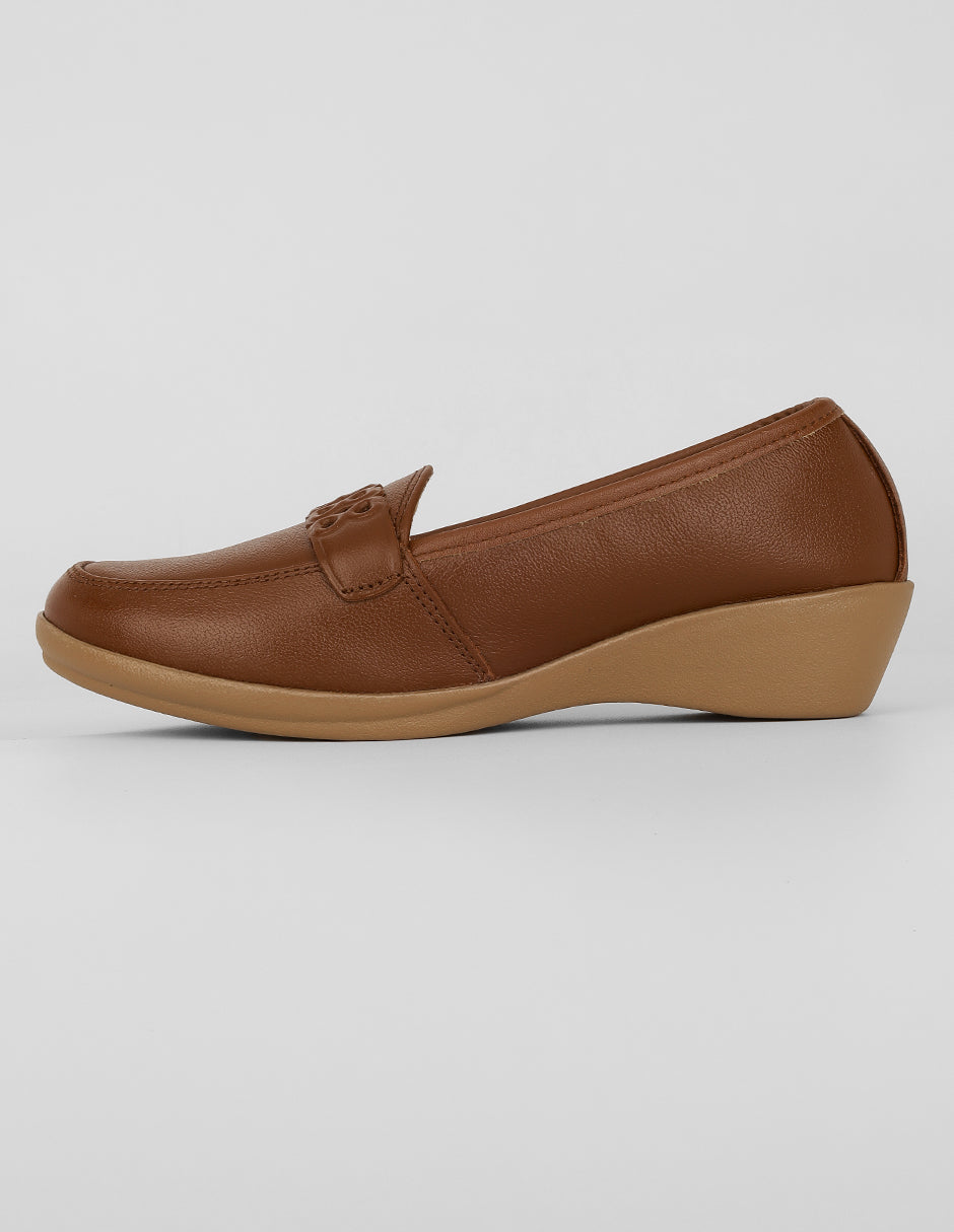 Mocasines Exterior Piel Color Café Para Mujer De RBCOLLECTION