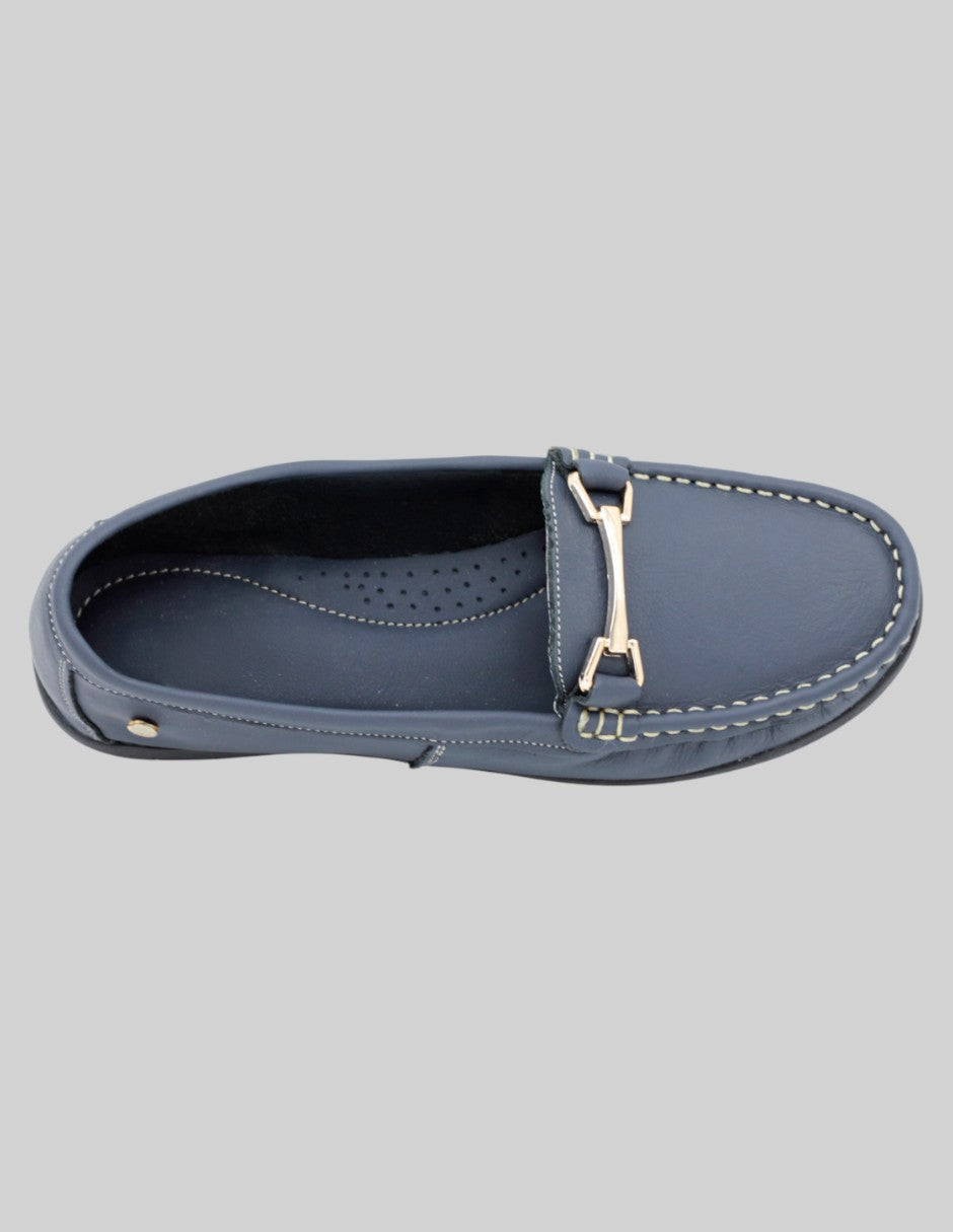 Mocasines Lane en Piel – Azul