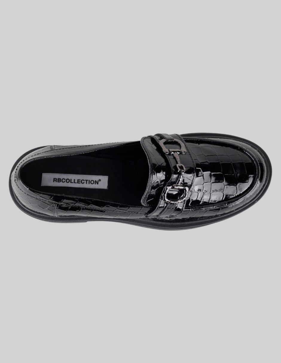 Mocasines Classy en Charol – Negro