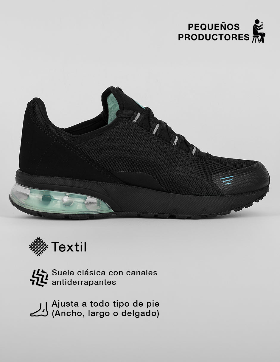 Tenis para entrenamiento Hiking en Textil – Negro