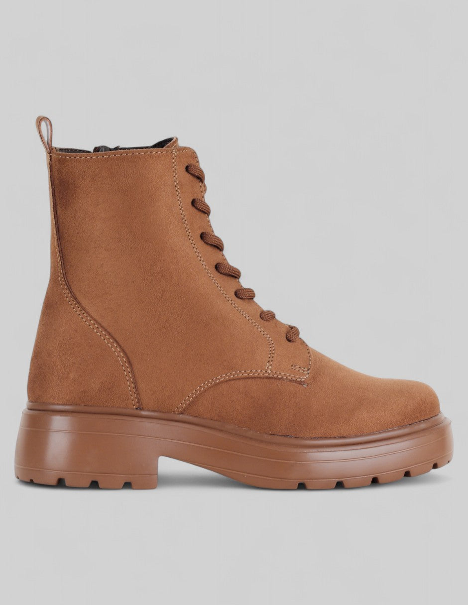 Botas casuales Bike en Gamuza – Café