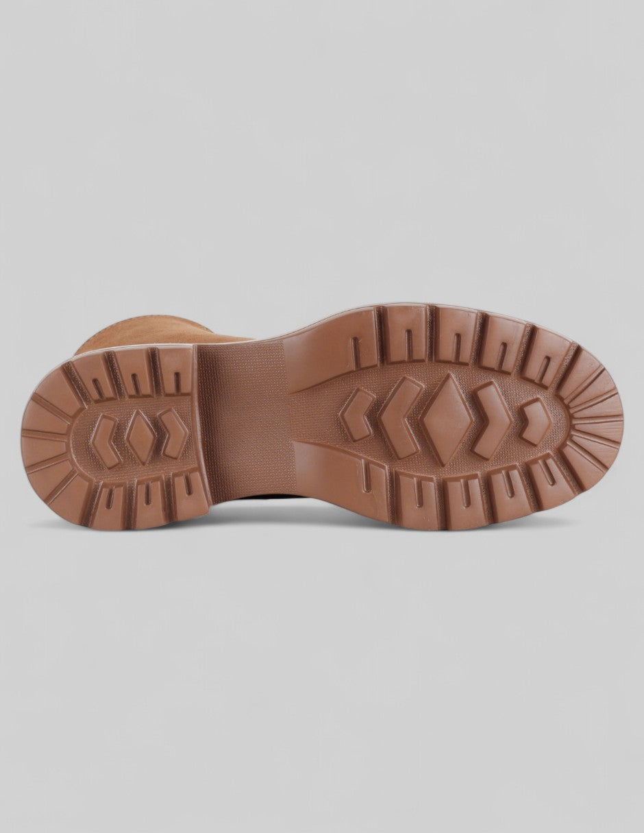 Botas casuales Bike en Gamuza – Café