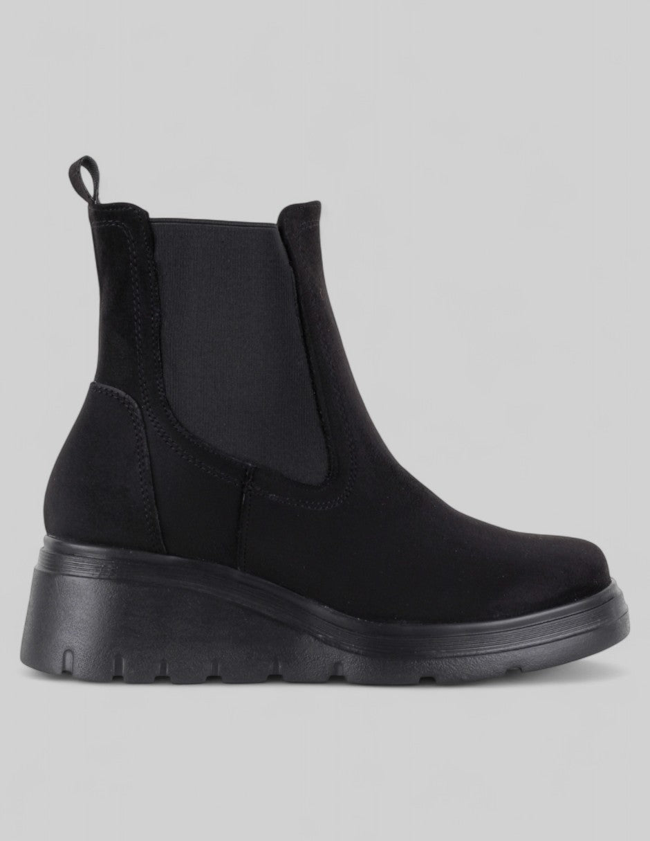 Botas casuales Bike en Gamuza – Negro