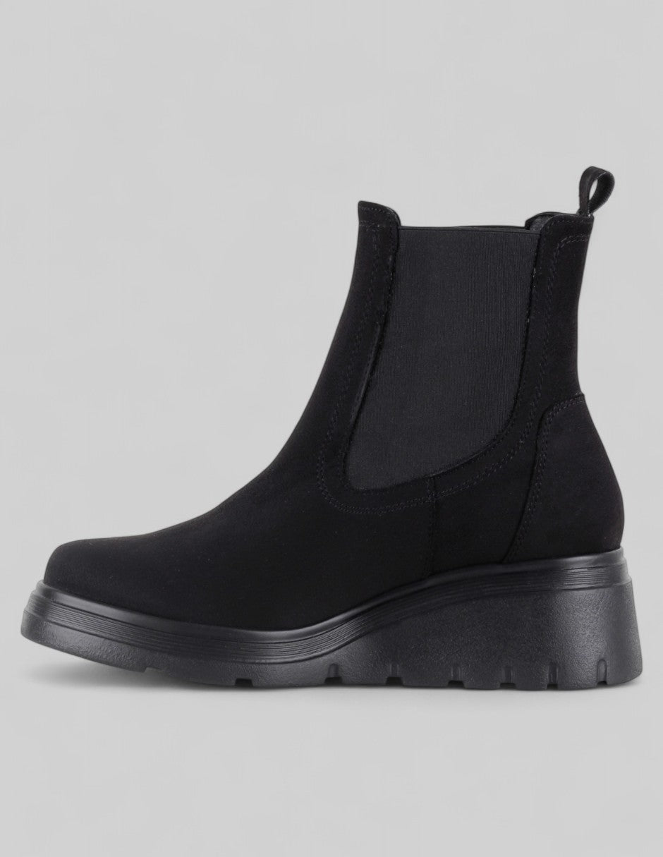 Botas casuales Bike en Gamuza – Negro