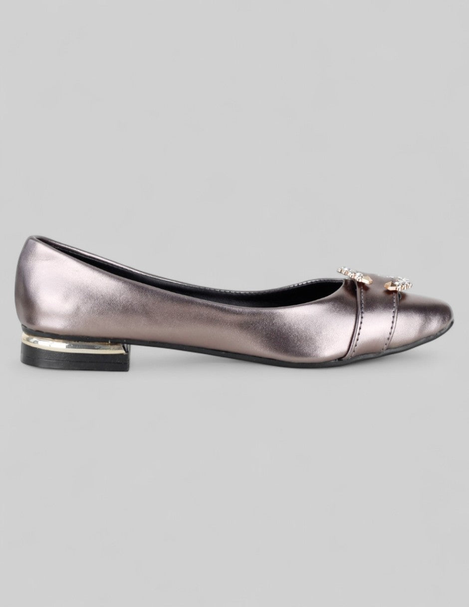Flats puntales Soft en Sintético – Gris