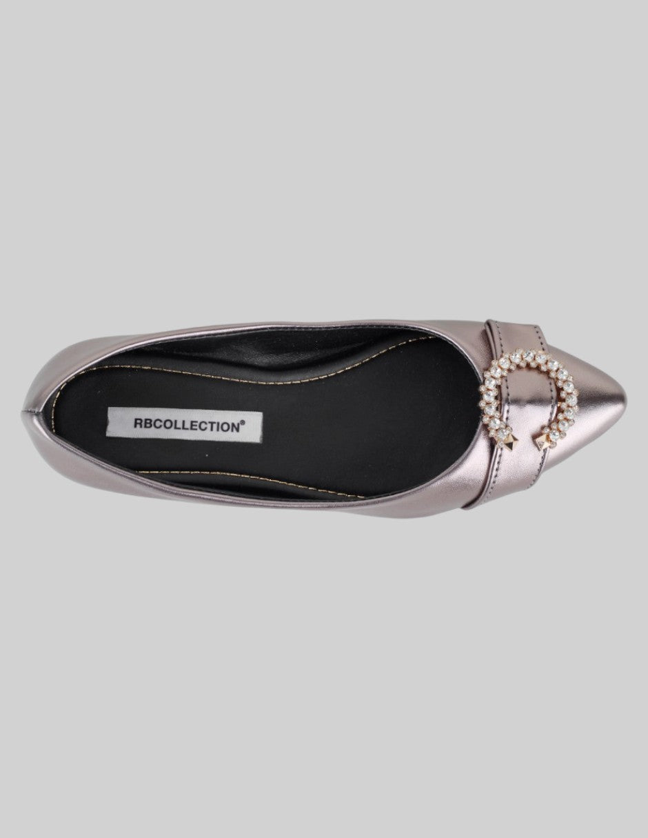 Flats puntales Soft en Sintético – Gris