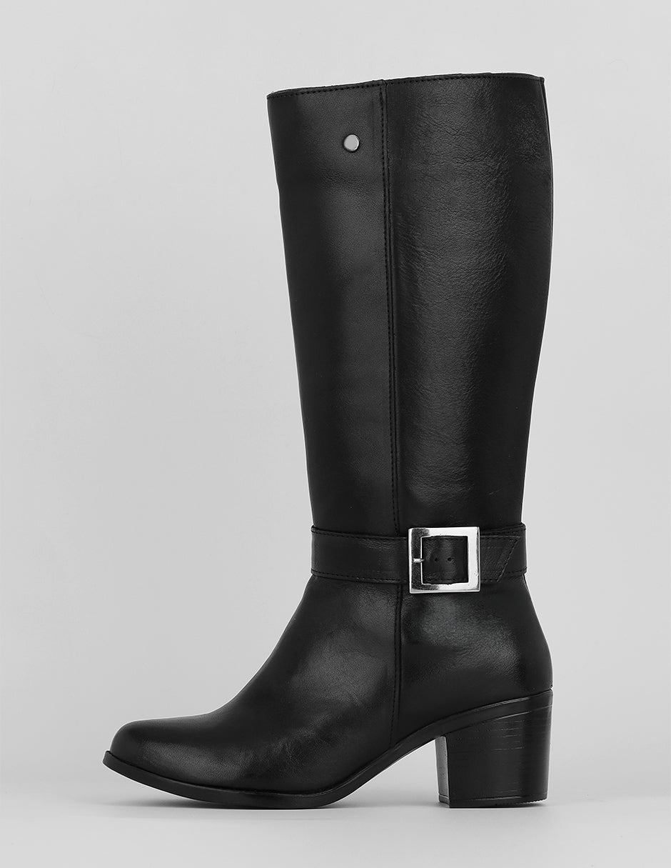 Botas altas Exterior Piel vegana Color Negro Para Mujer De RBCOLLECTION