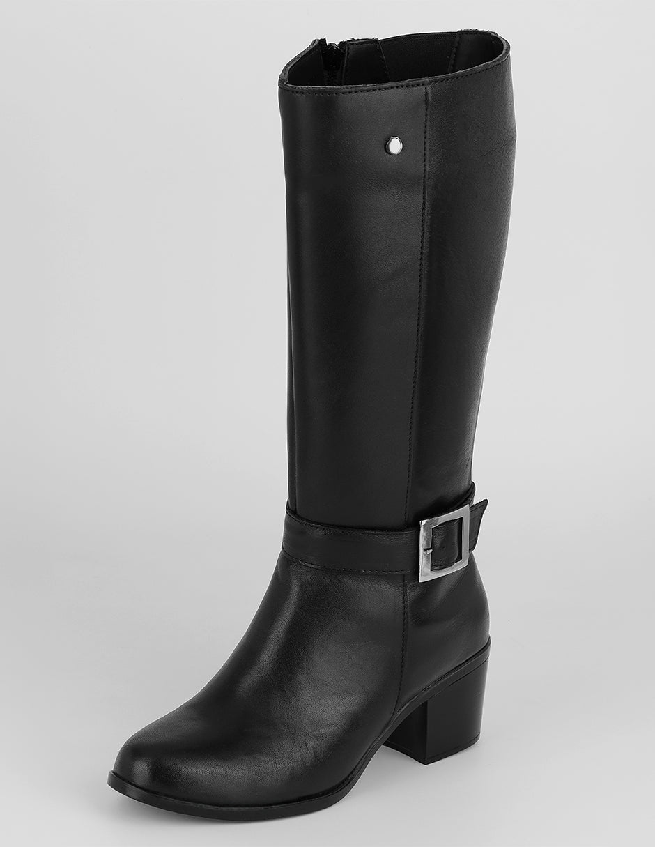 Botas altas Hella en Piel vegana – Negro