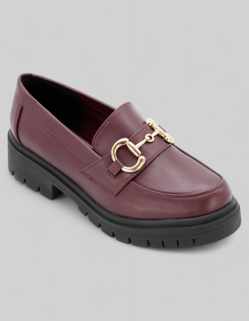 Mocasines Exterior Piel vegana Color Rojo Para Mujer De RBCOLLECTION