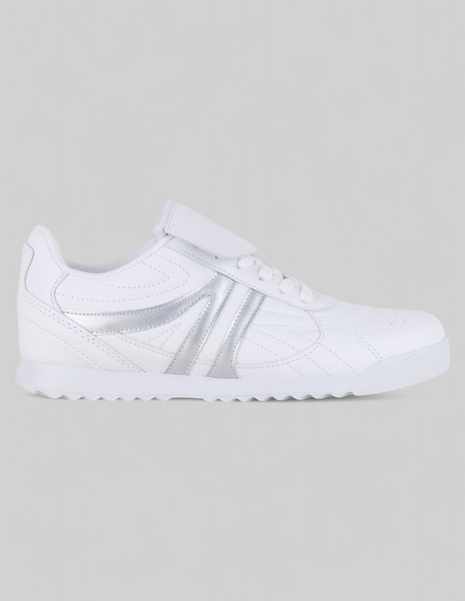 Tenis con cordones Bear en Piel vegana – Blanco