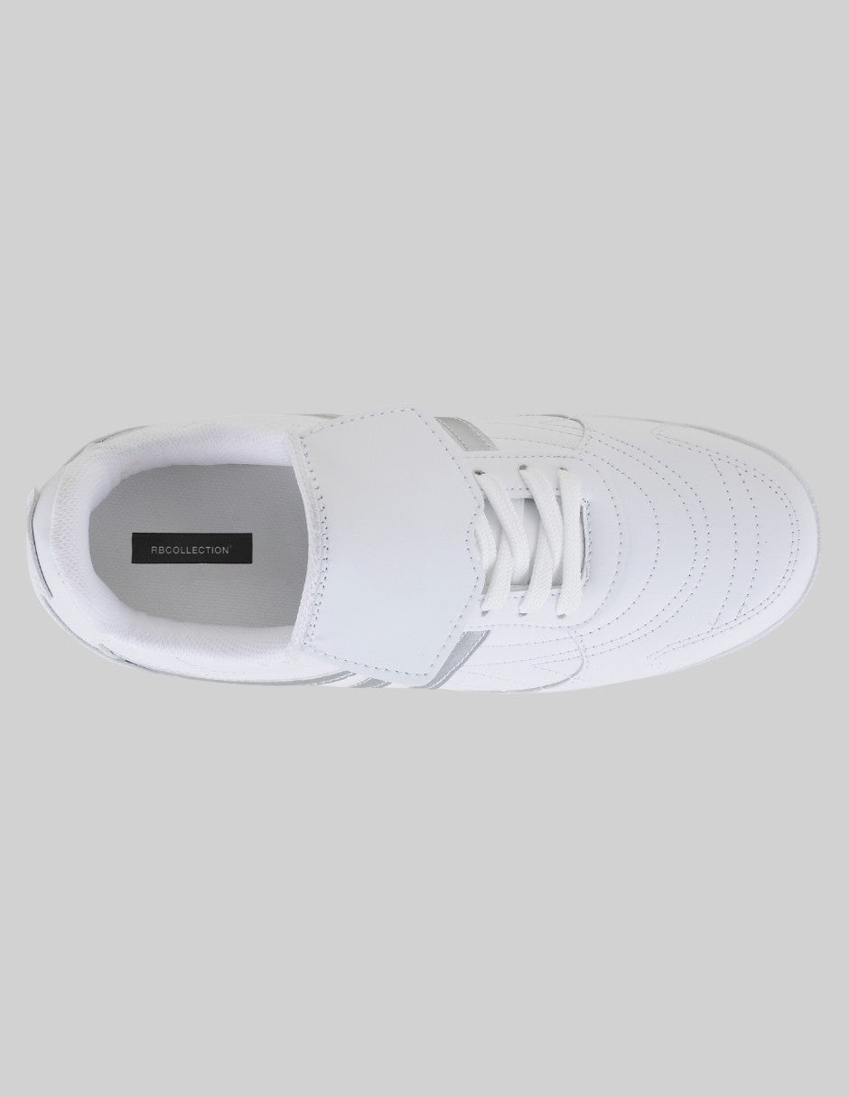 Tenis con cordones Bear en Piel vegana – Blanco