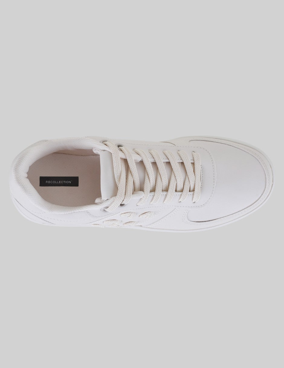 Tenis con cordones Urban en Piel vegana – Beige