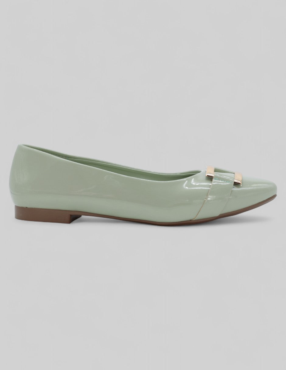 Flats puntales Soft en Charol – Verde