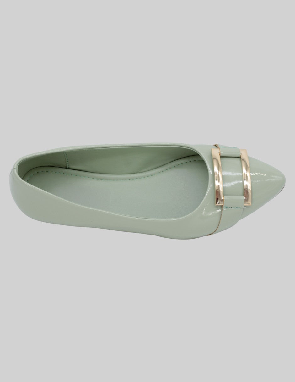 Flats puntales Soft en Charol – Verde