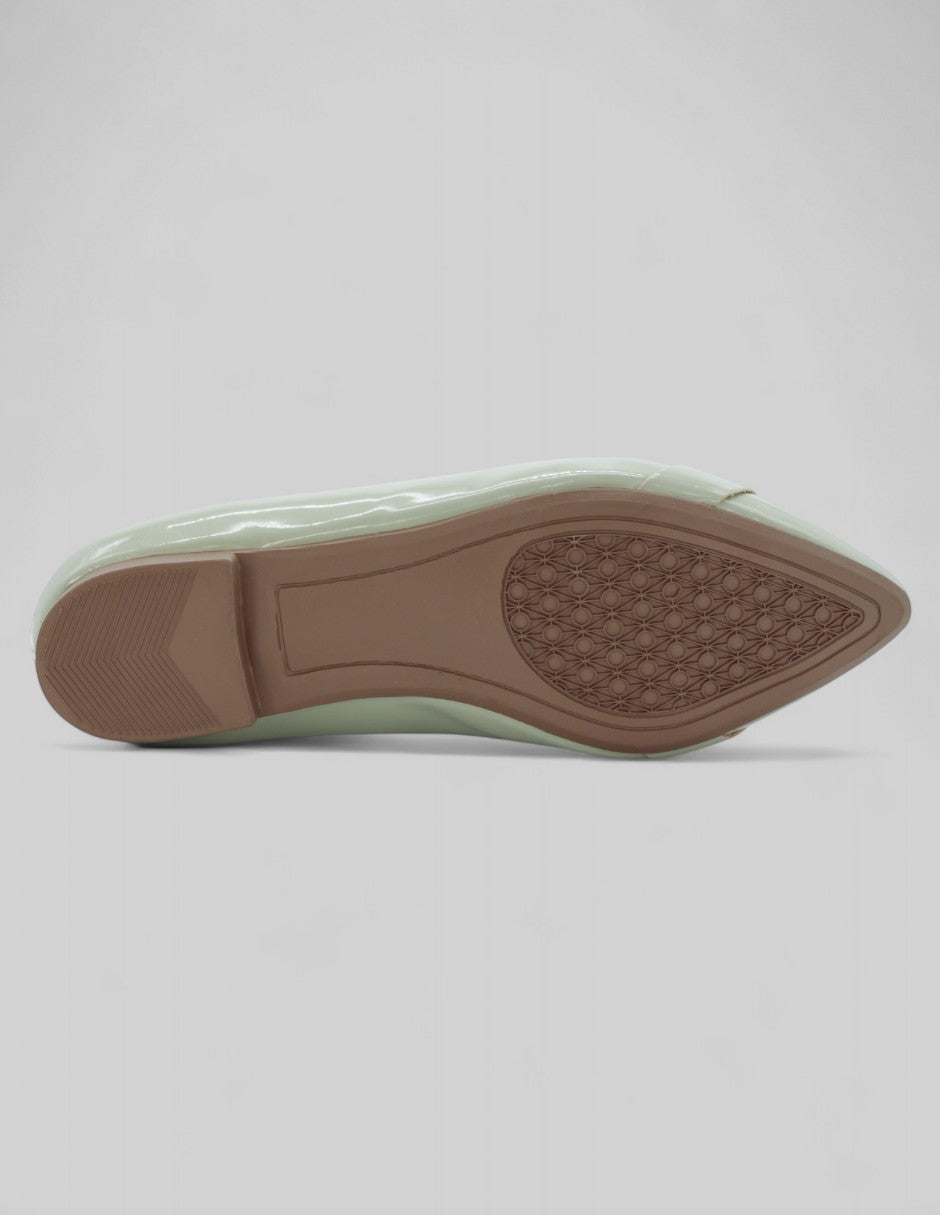 Flats puntales Soft en Charol – Verde
