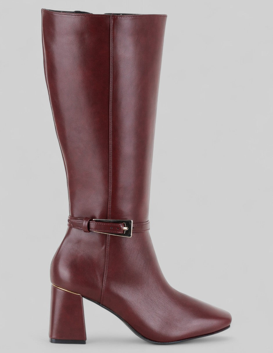 Botas altas Hella en Piel vegana – Rojo