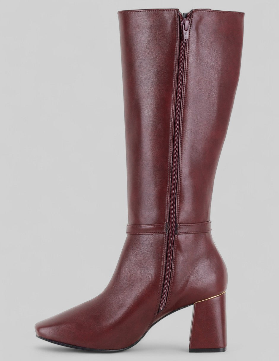 Botas altas Hella en Piel vegana – Rojo