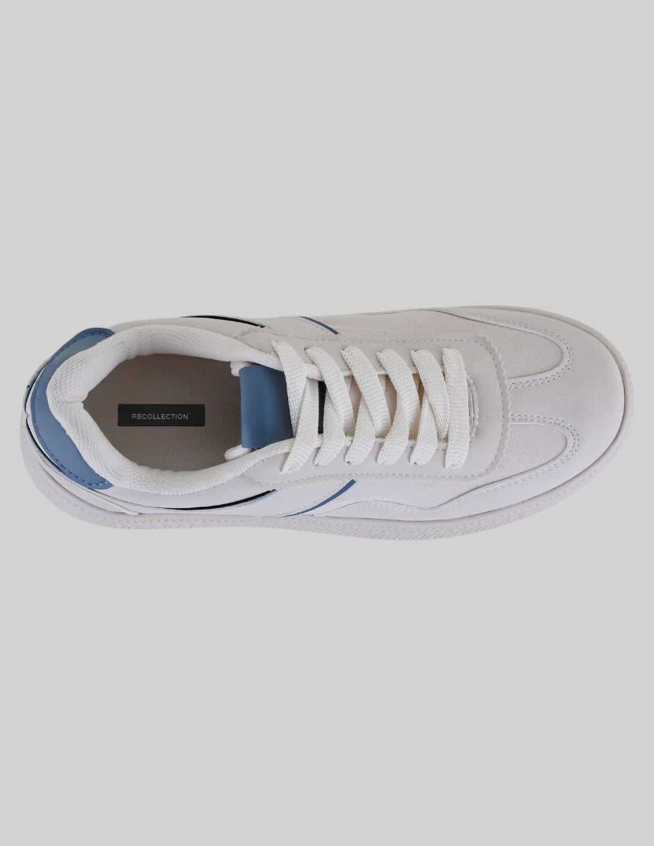 Tenis con cordones Beat en Piel vegana – Beige
