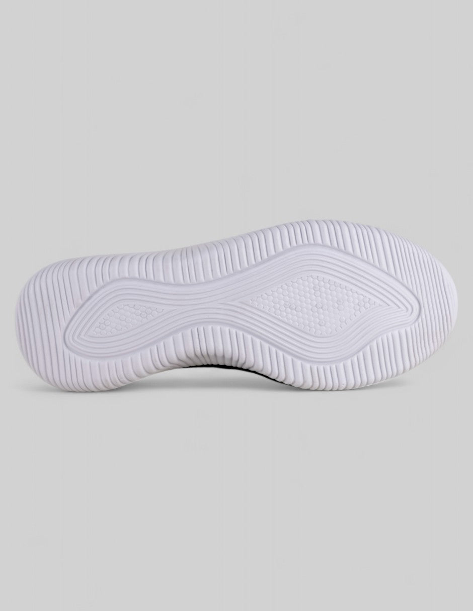 Tenis sin cordones Confort en Textil – Negro