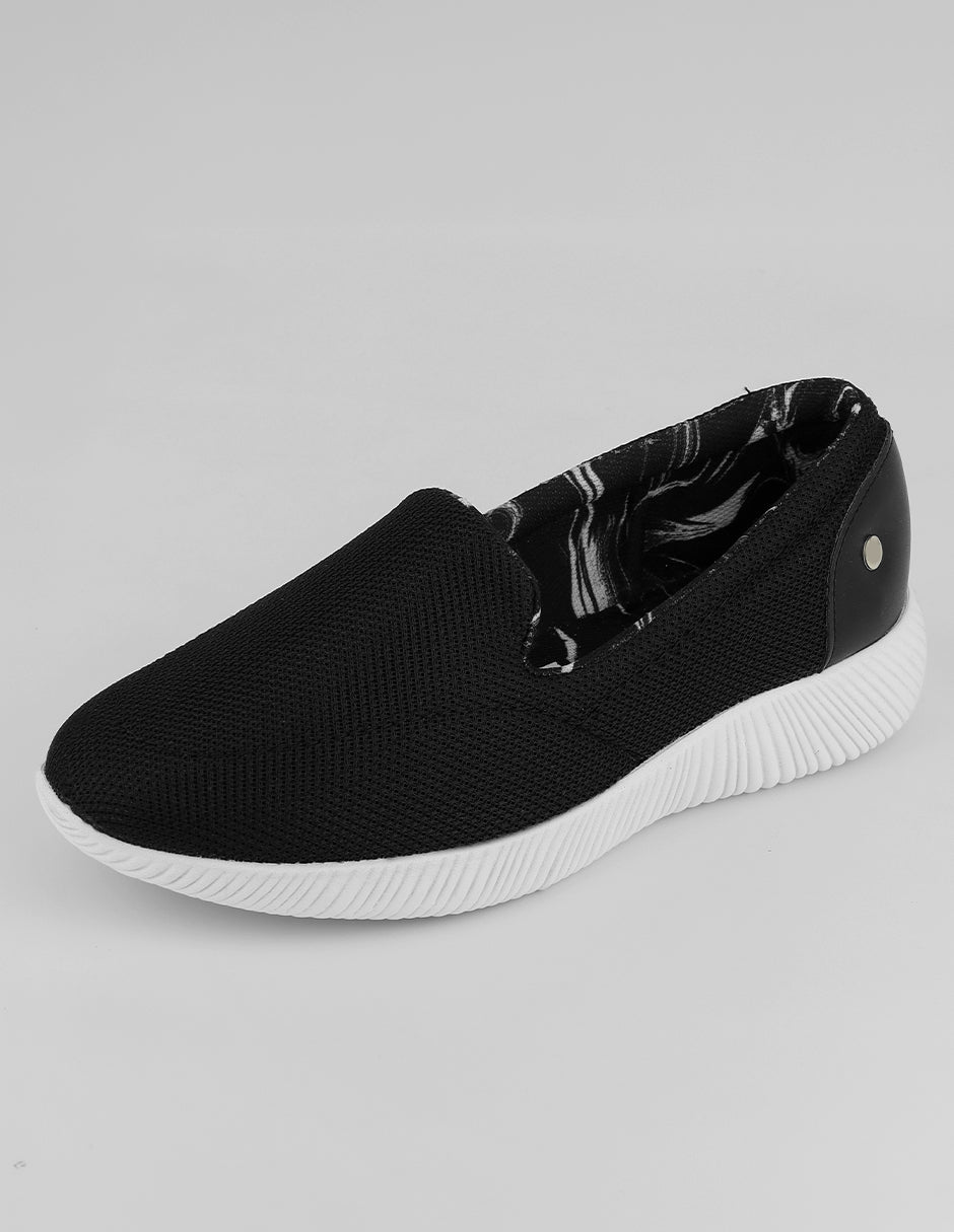 Zapatos de confort Comfy en Textil – Negro