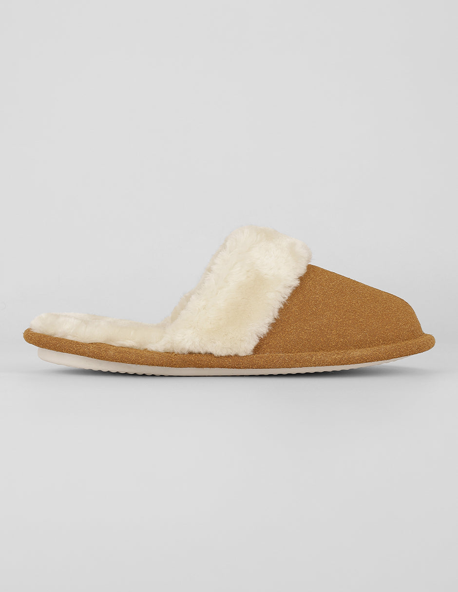 Pantuflas Cozy en Textil – Café