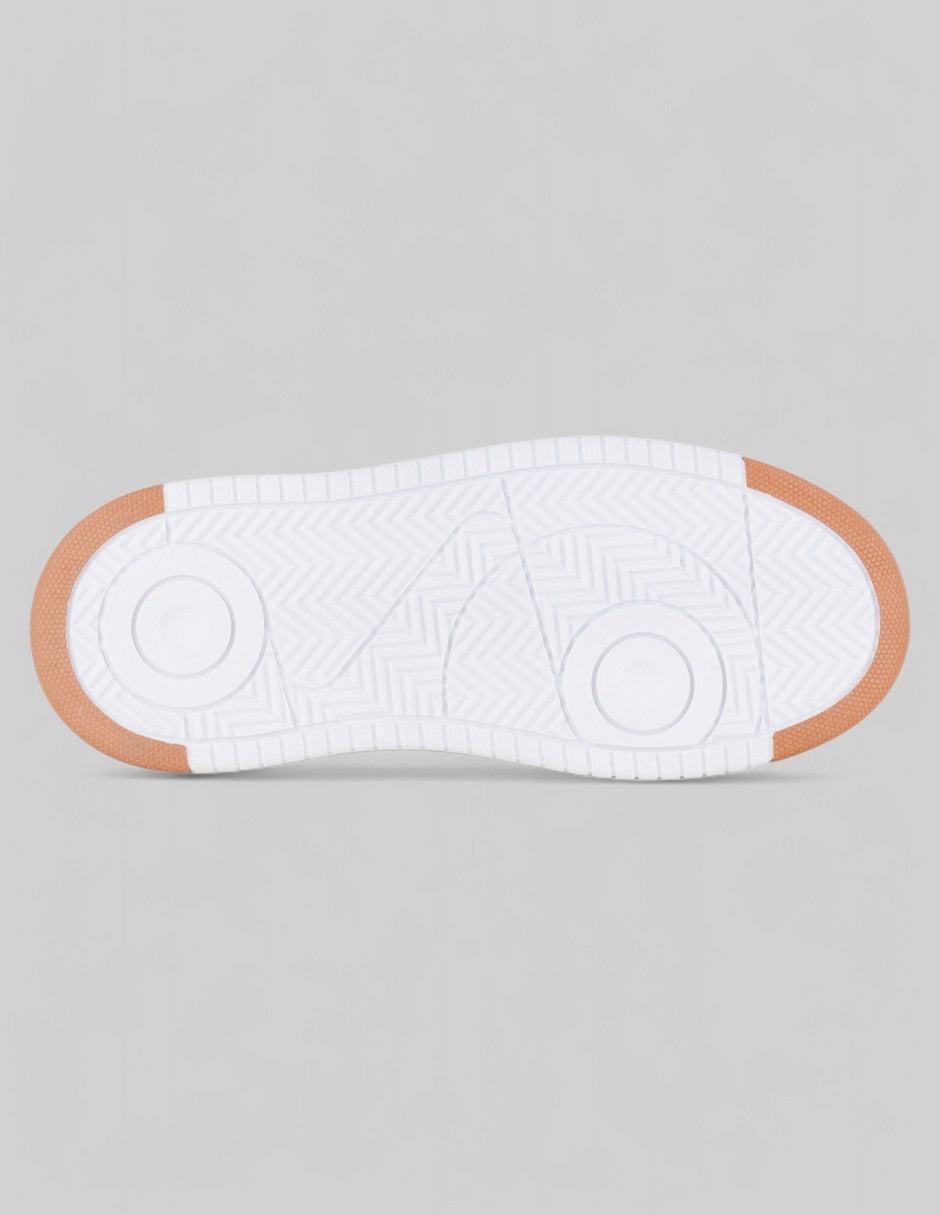 Tenis con cordones Urban en Piel vegana – Beige