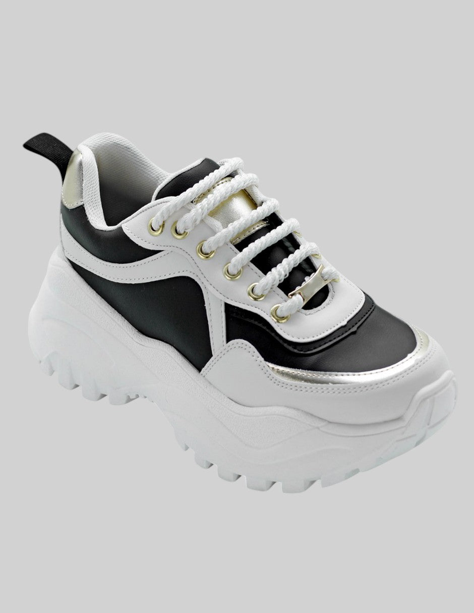 Tenis tipo Deportivo Exterior Piel vegana Color Beige Para Mujer De RBCOLLECTION