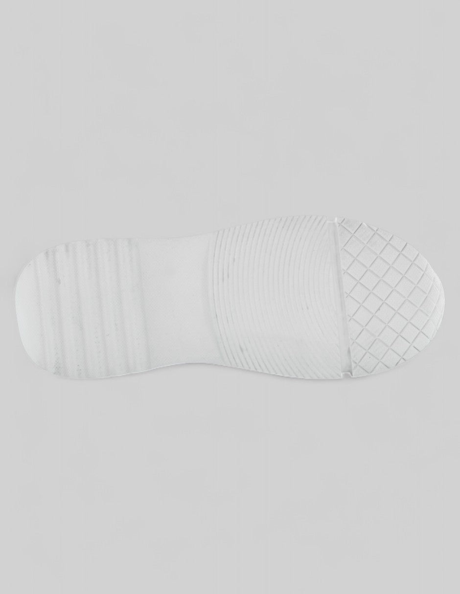 Tenis con cordones Aura en Textil – Blanco