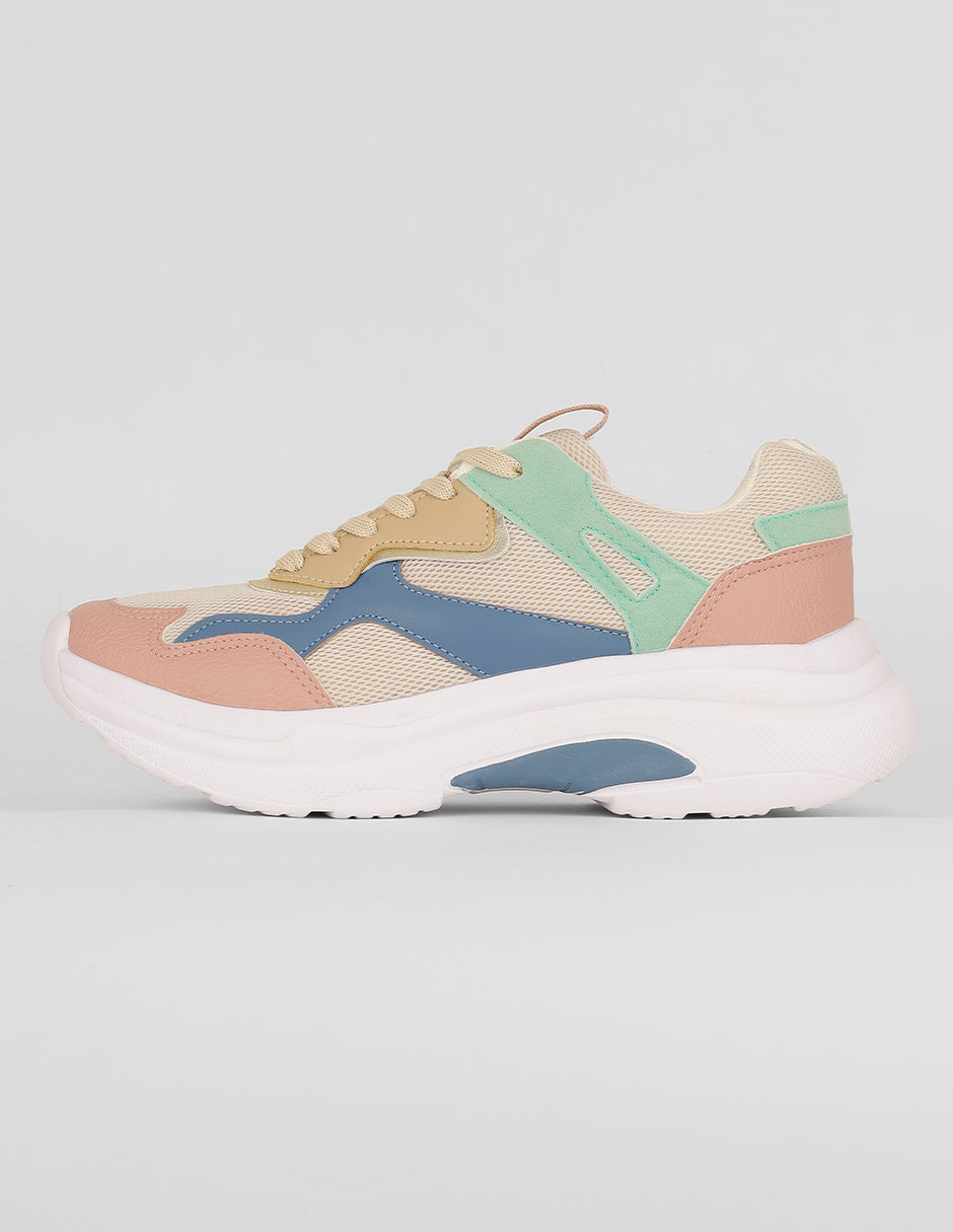 Tenis tipo deportivo Exterior Textil Color Multicolor Para Mujer De RBCOLLECTION