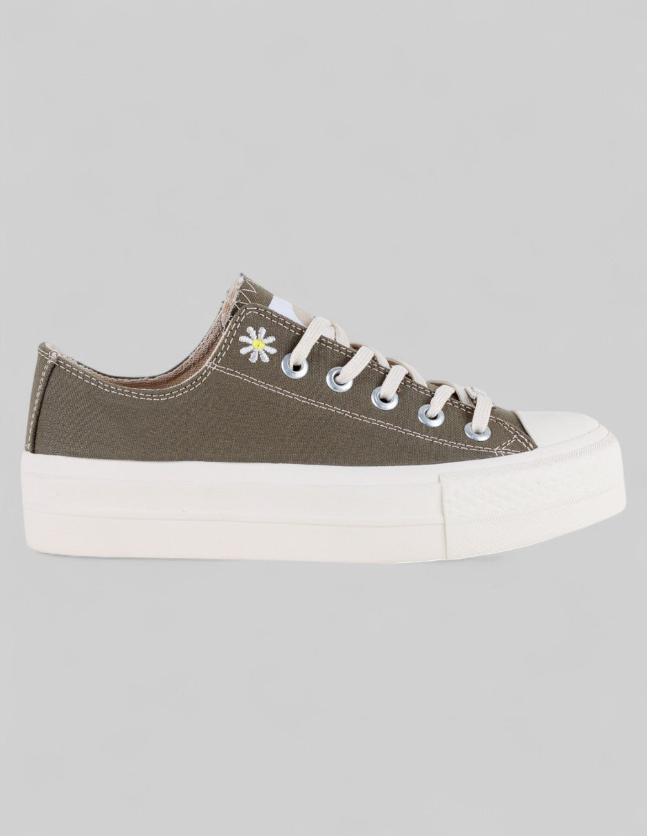 Tenis con cordones Urban en Textil – Verde
