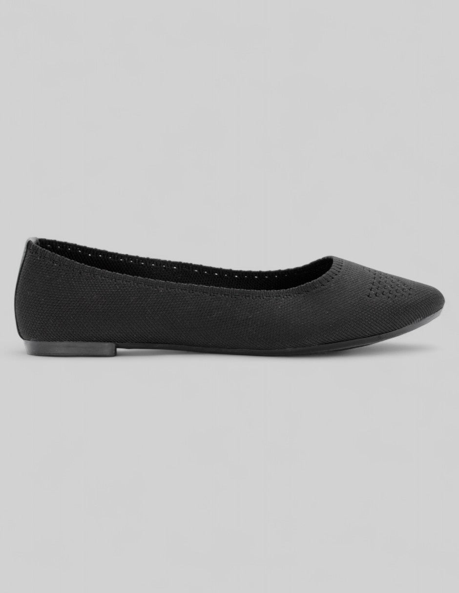Flats clásicas Soft en Textil – Negro