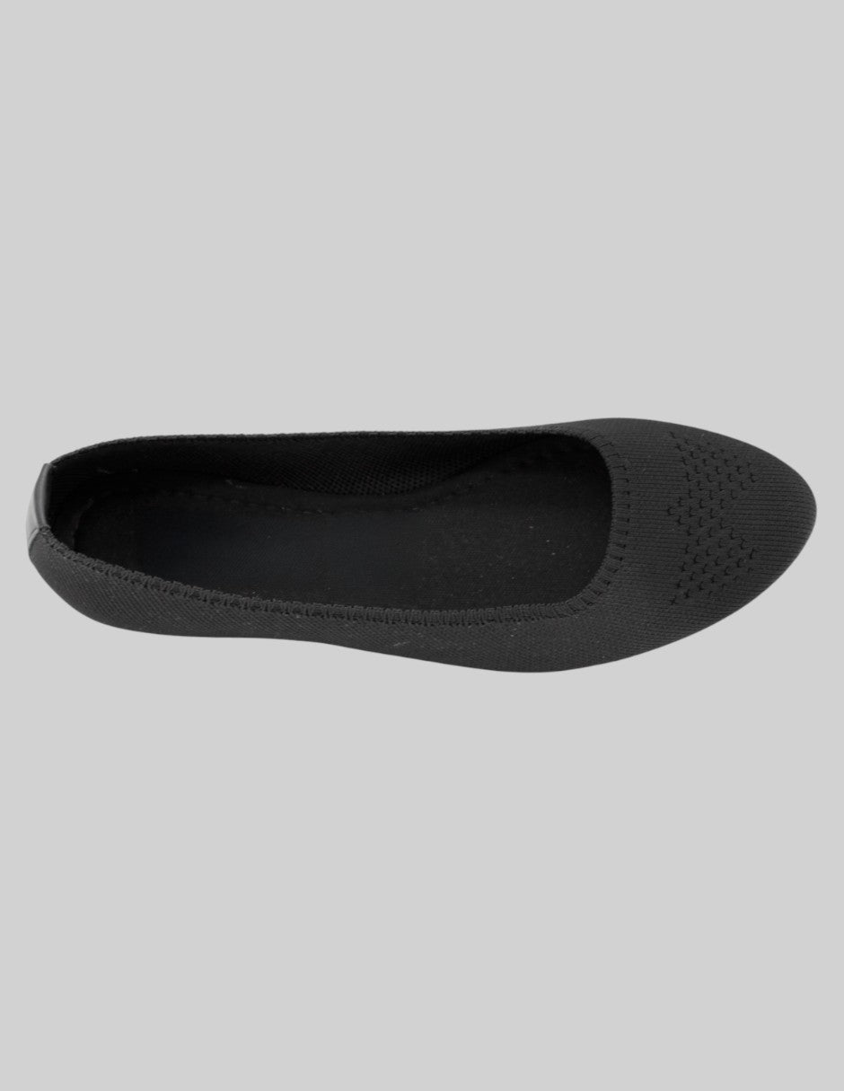 Flats clásicas Soft en Textil – Negro