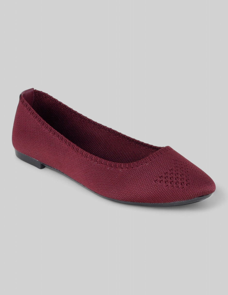 Flats clásicas Exterior Textil Color Rojo Para Mujer De RBBASICS