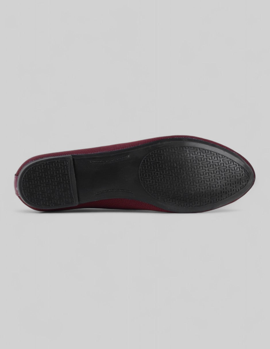 Flats clásicas Soft en Textil – Rojo