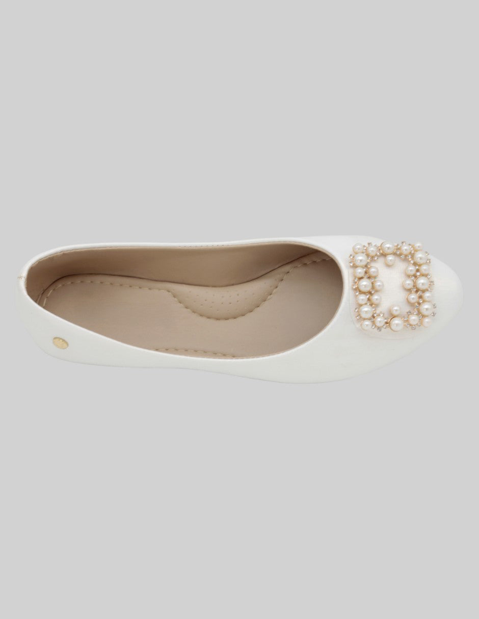 Flats clásicas Soft en Piel vegana – Blanco