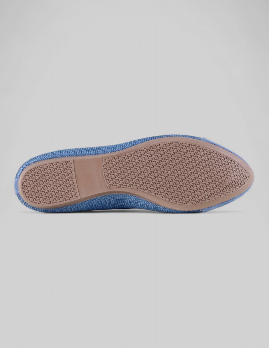 Flats clásicas Soft en Textil – Azul