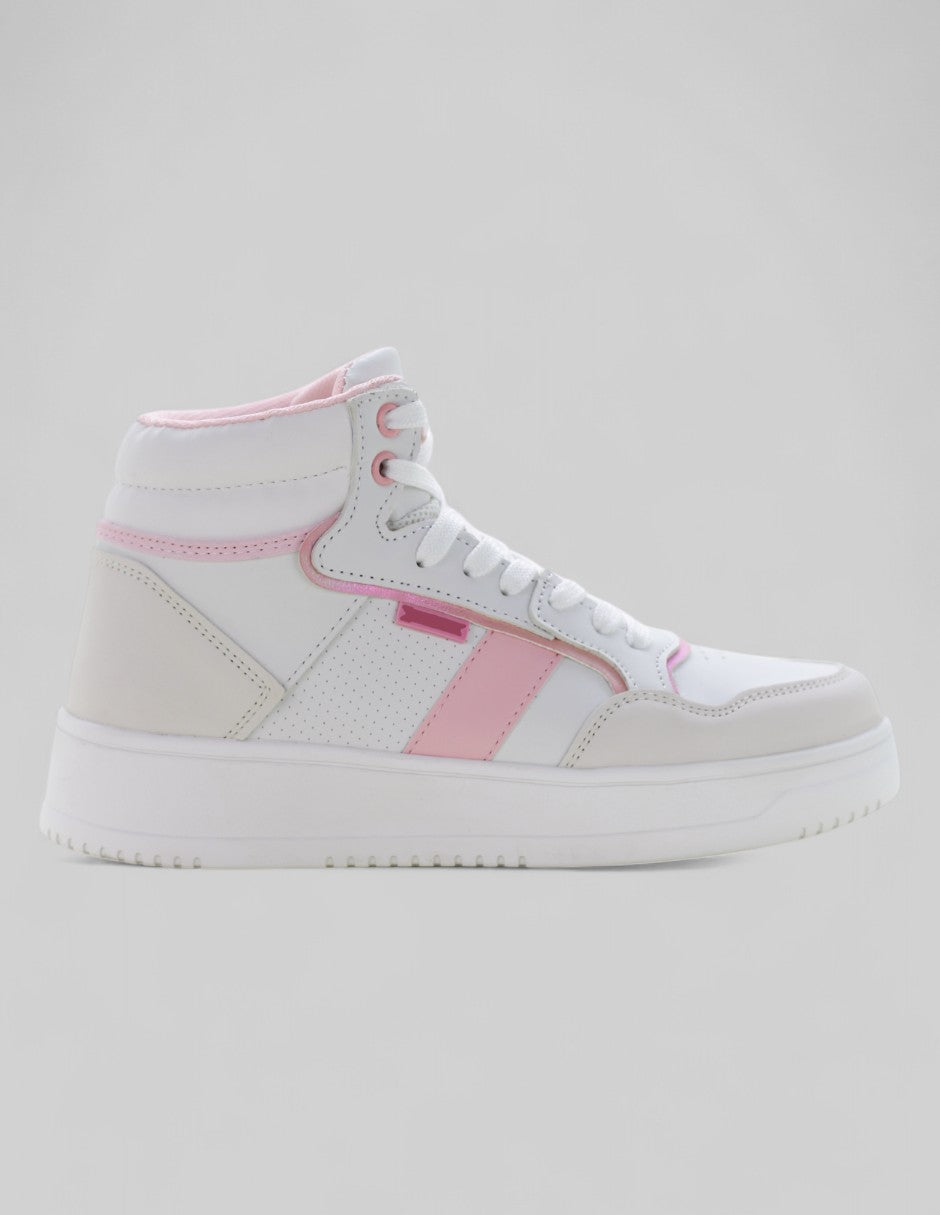 Tenis botín Urban en Sintético – Blanco