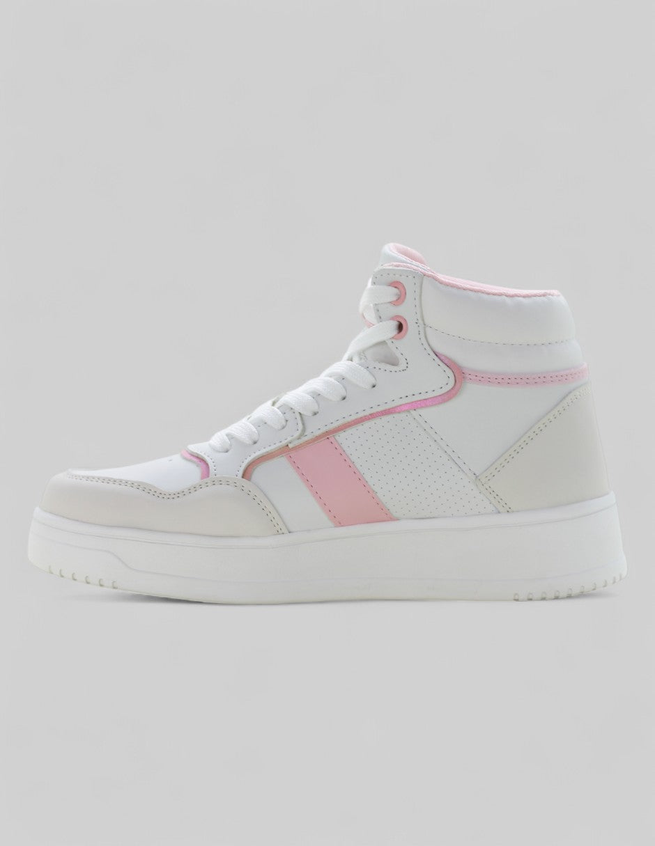 Tenis botín Urban en Sintético – Blanco