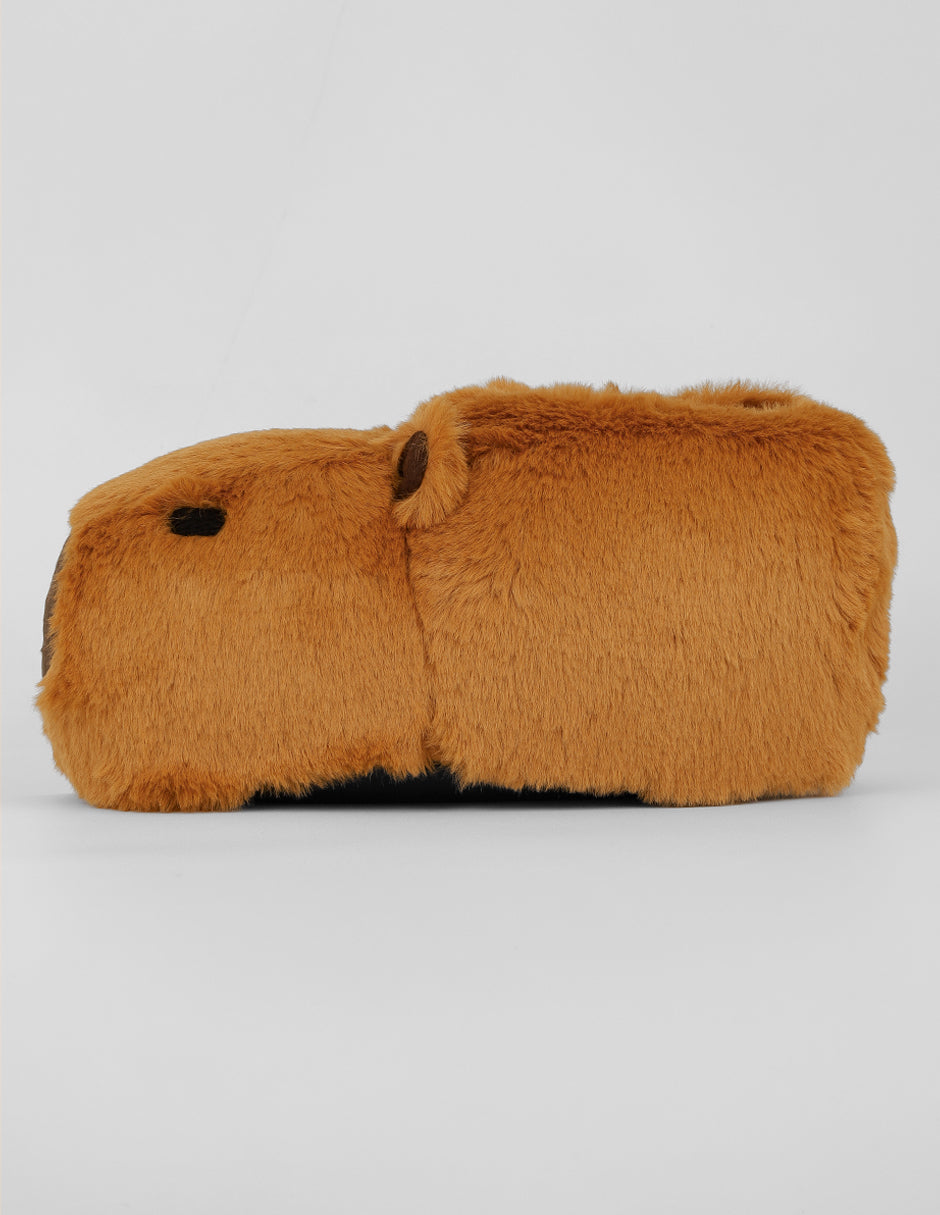 Pantuflas Exterior Textil Color Café Para Mujer De RBBASICS