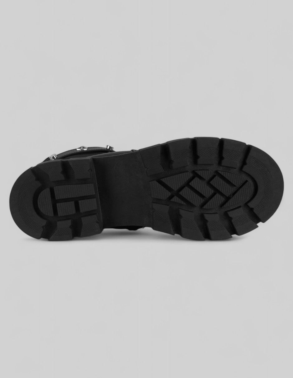 Botas casuales Bike en Piel vegana – Negro