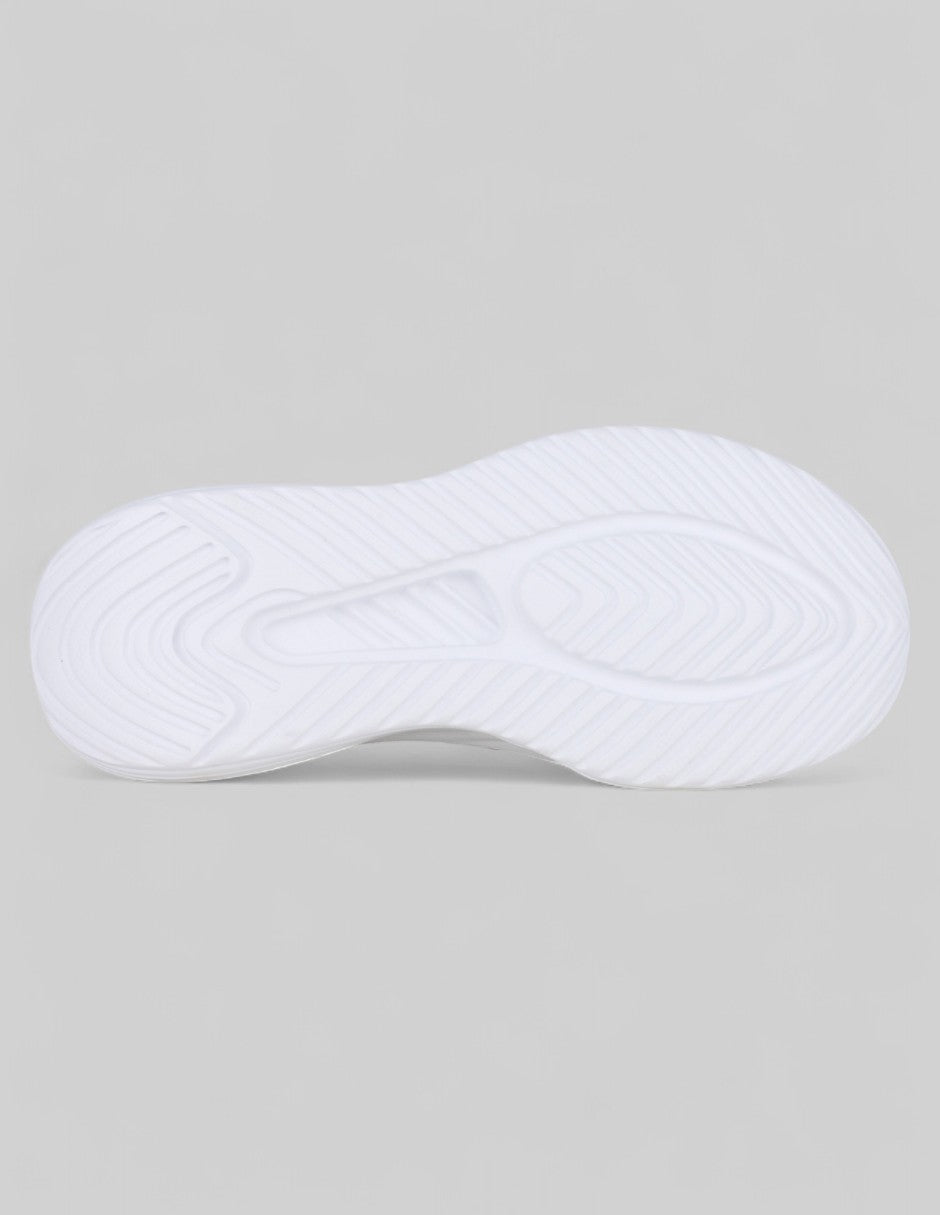 Tenis tipo deportivo   Confort en Piel vegana – Blanco