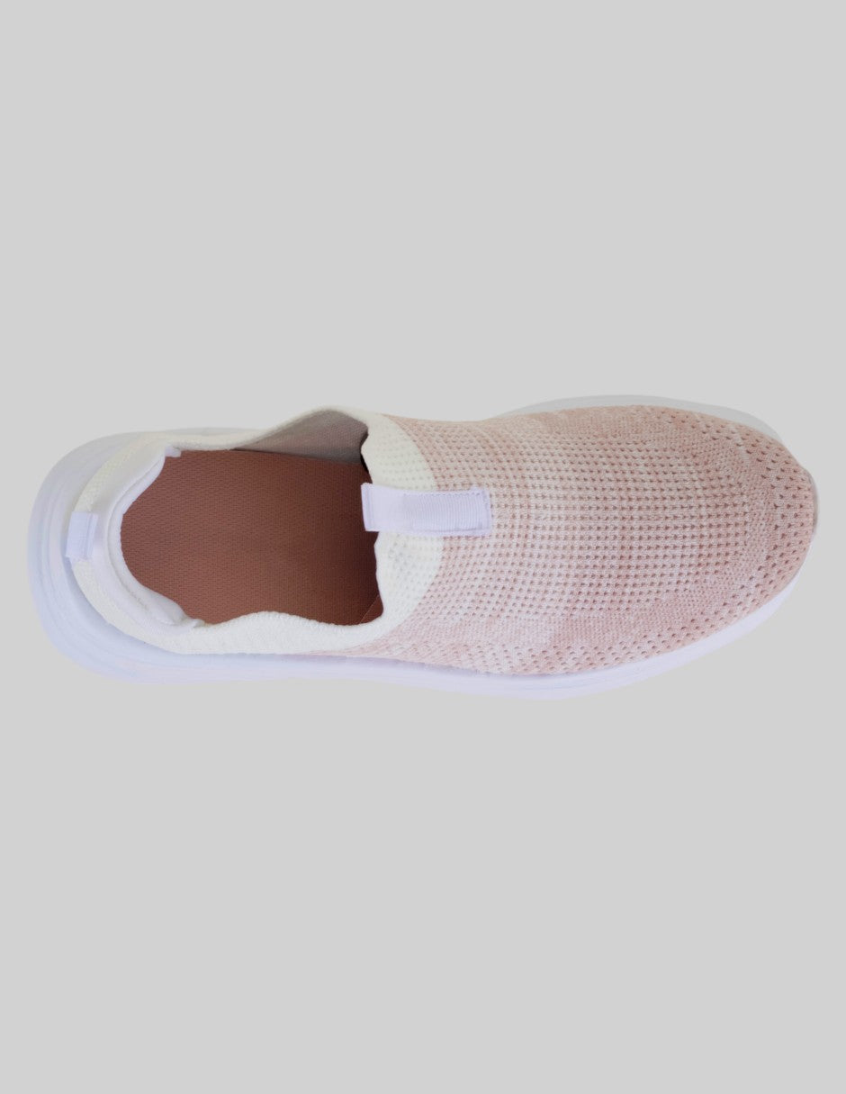 Tenis sin cordones Confort en Textil – Beige
