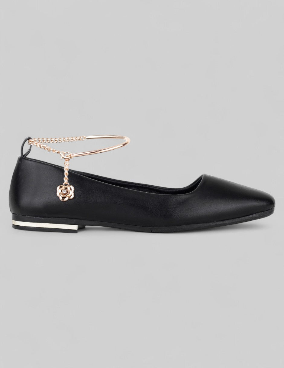 Flats clásicas Soft en Piel vegana – Negro