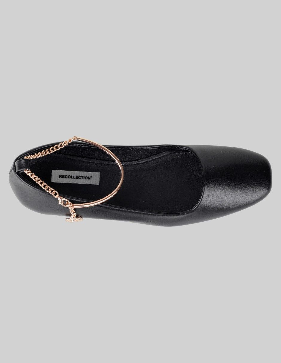 Flats clásicas Soft en Piel vegana – Negro